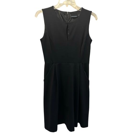 Cynthia Rowley Black Dress Pockets Black keyhole fit and flare size Small - Picture 1 of 8